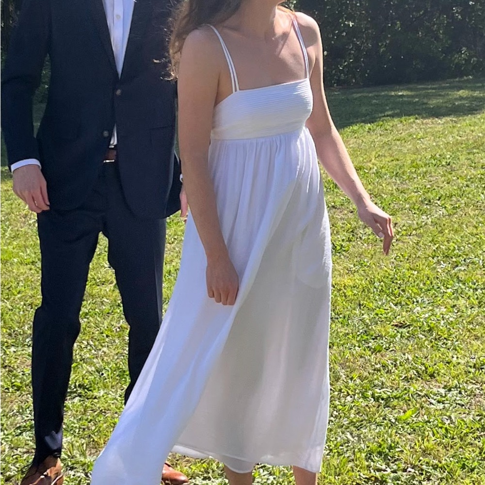 Abercrombie & Fitch White Midi Cocktail Dress - XS